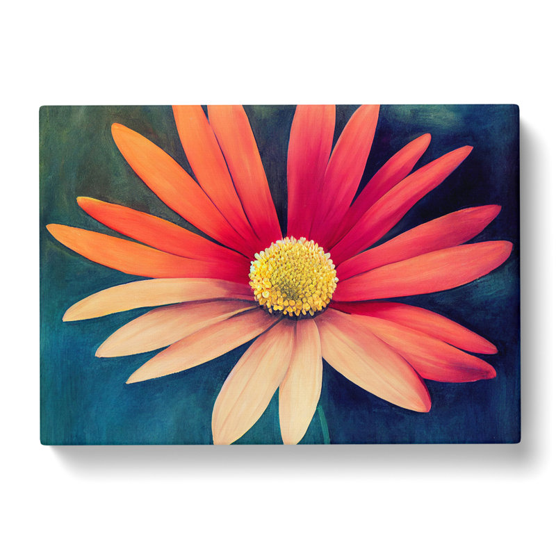 Animated Daisy Flower - Wrapped Canvas