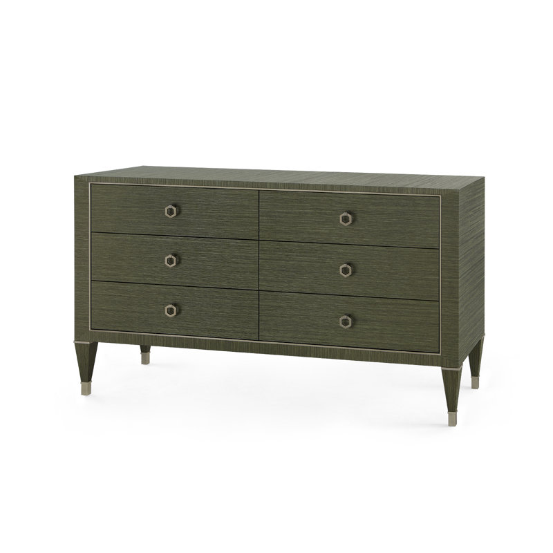 Morris 6 - Drawer Dresser, Deep Olive