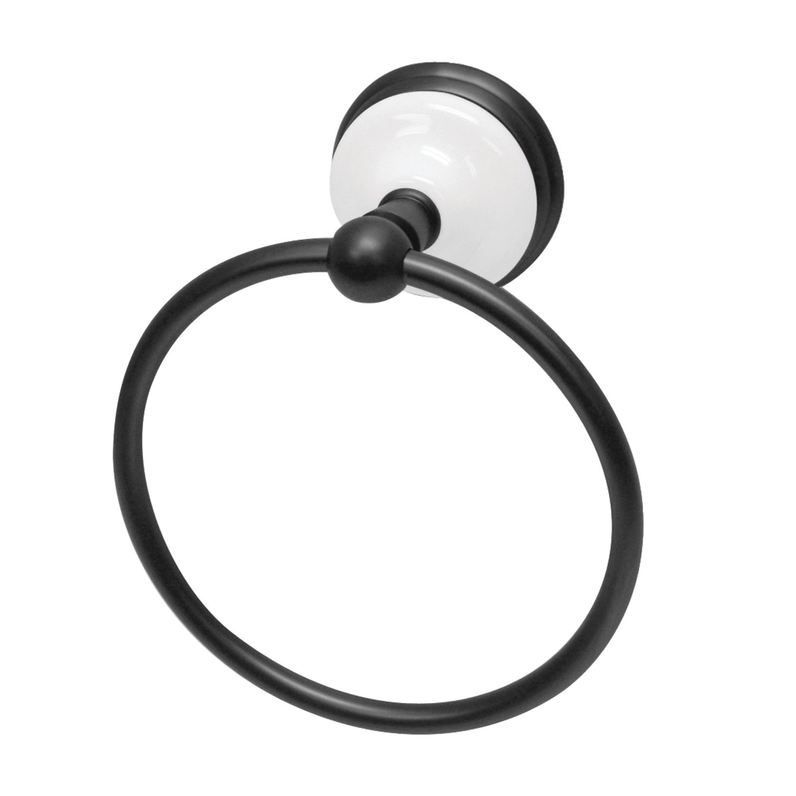 Kingston Brass Victorian Towel Ring, Matte Black