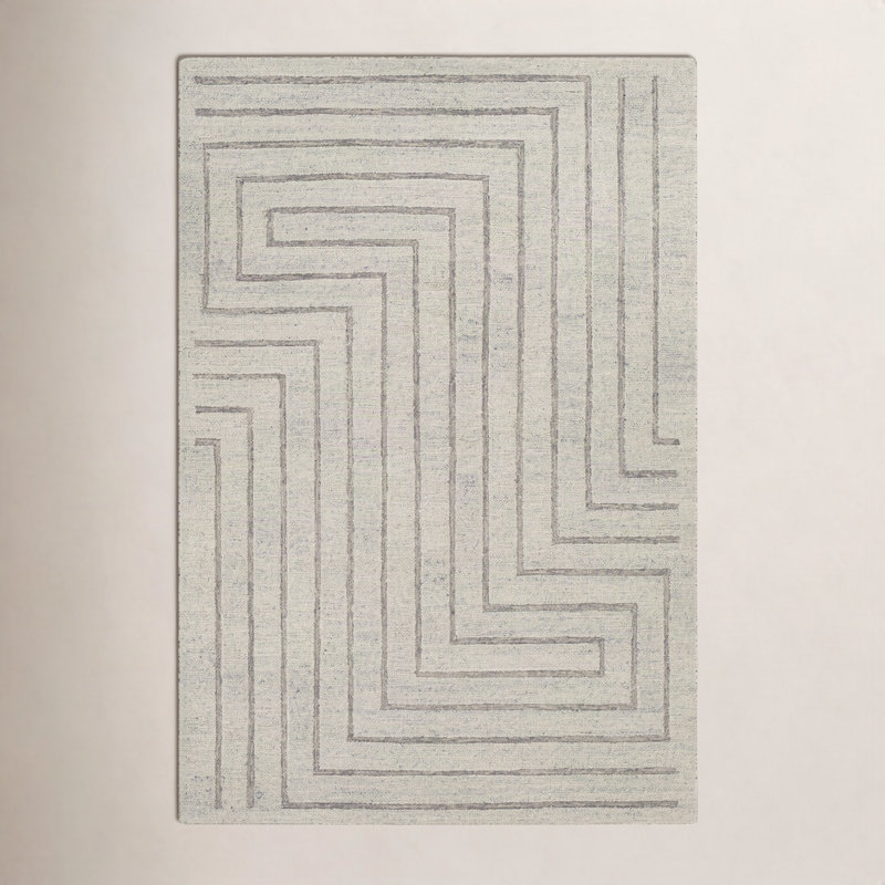 Rafferty Wool Geometric Indoor Rug, Rectangle 2' x 3'