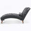 Chaise longue rembourrée