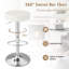Miek Swivel Upholstered Adjustable Height Bar Stool-940856671