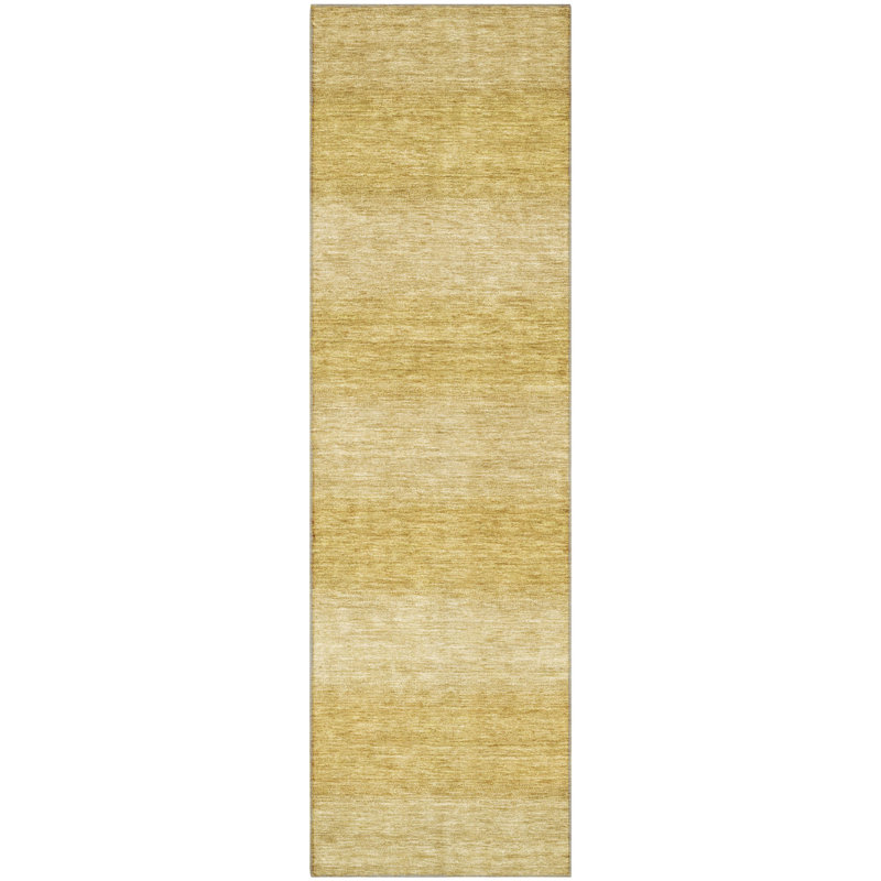 Premium Machine Washable Lubbers AMF1733 Stripe Rug, Runner 2'3" x 7'6"