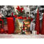Coussin Greyhound and Santa Claus-101410147
