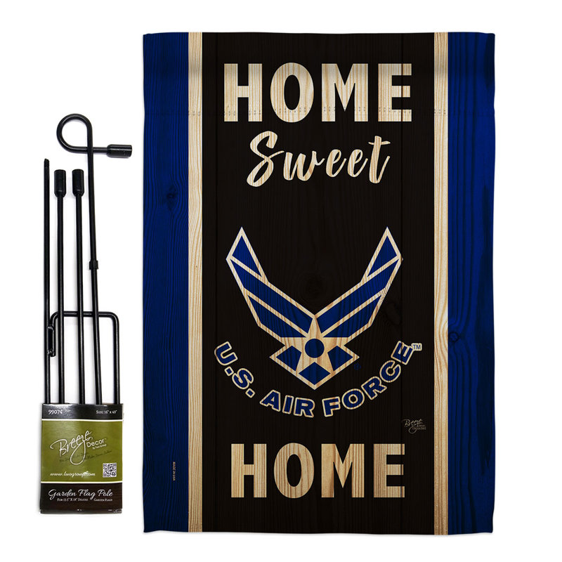 Ensemble de drapeaux en polyester 18,5 po x 13 po Home Sweet