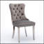 Chaise de salle à manger rembourrée en velours de bois massif haut de gamme, alliant élégance et confort pour une salle à manger moderne-398532651-398532650
