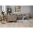Modern Corner Sofa, Cream Color, 101.6 x 32.7 x 101.6 inches | Solid Beech Wood Frame, 100% Polyester/Linen Fabric, 28 DNS Foam Seating | Stylish & Comfortable for Living Room, Hotel & Industrial Decor-2052211379