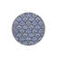 Tapis bleu lavable décoratif à motifs bleus-1949993554