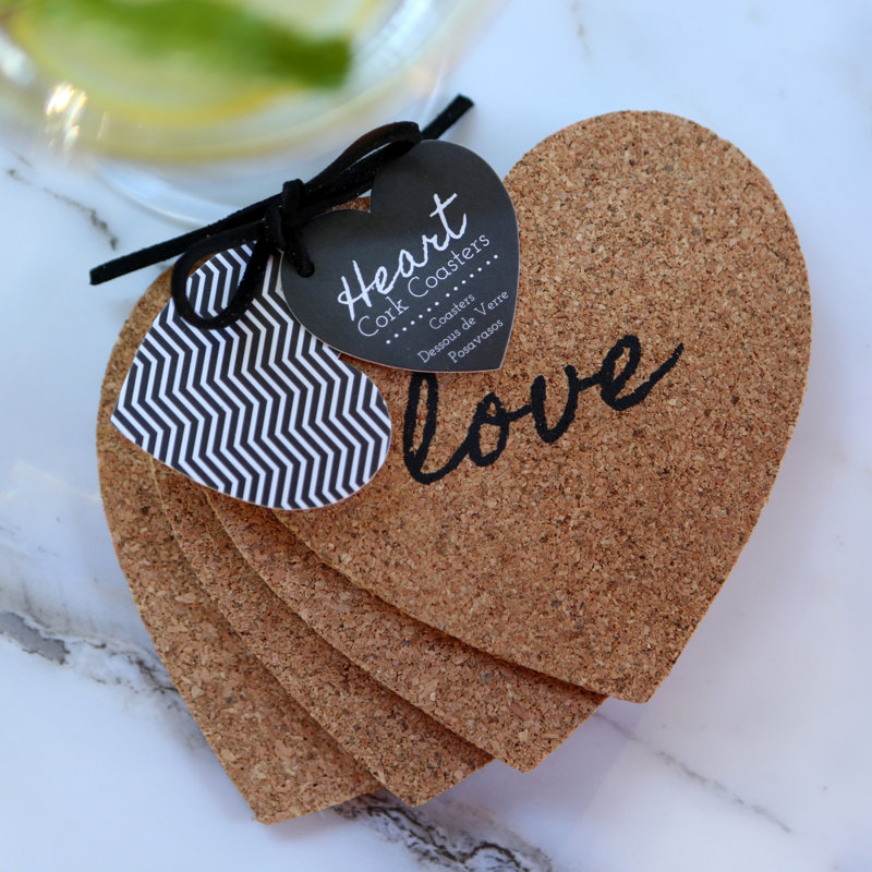 Cork 16 Piece Coaster Set