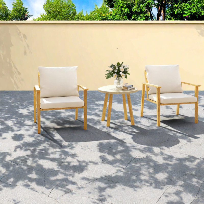 Ensembles de salle à manger compacts pour patio nordique, structure en acier, extérieur moderne