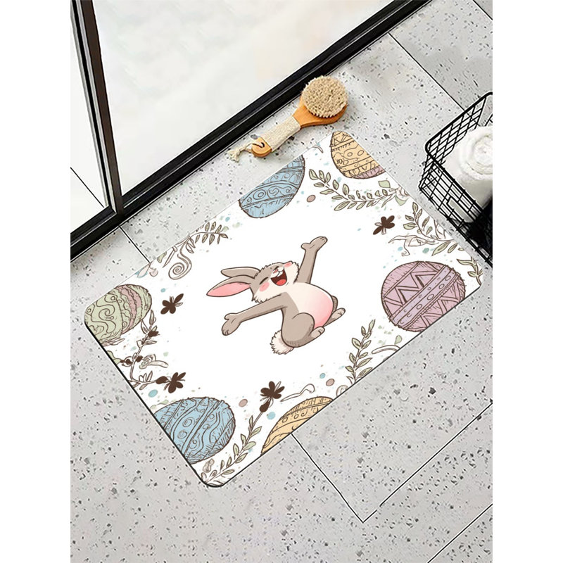 Happy Easter Bunny Bath Mat, 16 x 24 inch