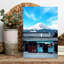 Mount Fuji Waffle Shop Abstract Contemporary Wall Art Print 1 Piece Wrapped Canvas Wall Art-189602221