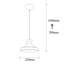 Luminaire suspendu en dome à 1 lumière-1243492199