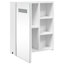 Adrianny W 52mm H Freestanding Framed Medicine Cabinet Mirror-525746883-525746887