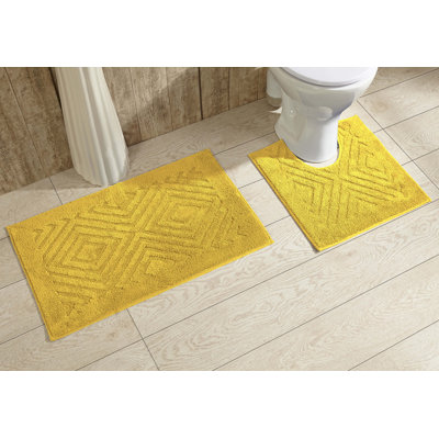 Ensemble de tapis de bain lavable à la machine 2 pièces Bro douceur