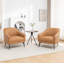 Fauteuil demi-tonneau en simili cuir Ammon-55865695