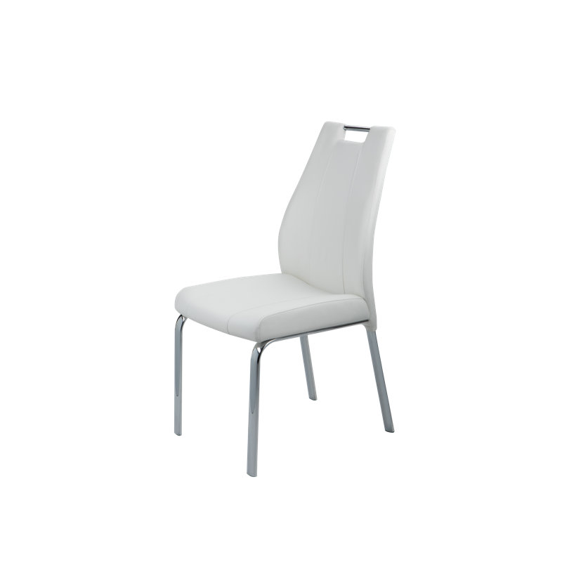 Chaise rembourrée Droz Robin, Blanc