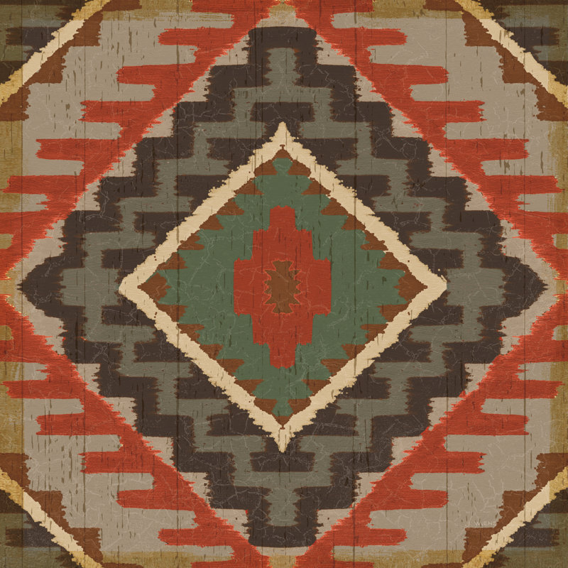 Country Mood Navajo Tile VII by James Wiens - Wrapped Canvas Painting, 30cm H x 30cm W x 3.8cm D