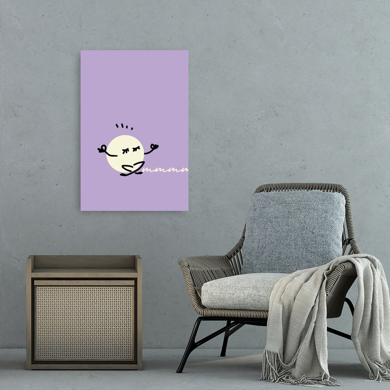 Mindful Meditation Moment Peaceful Serene Tranquil Wall Art Print 1 Piece Wrapped Canvas Wall Art, 91.44cm H x 60.96cm W