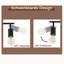 3-light Ceiling Spotlight E27 black Amsi