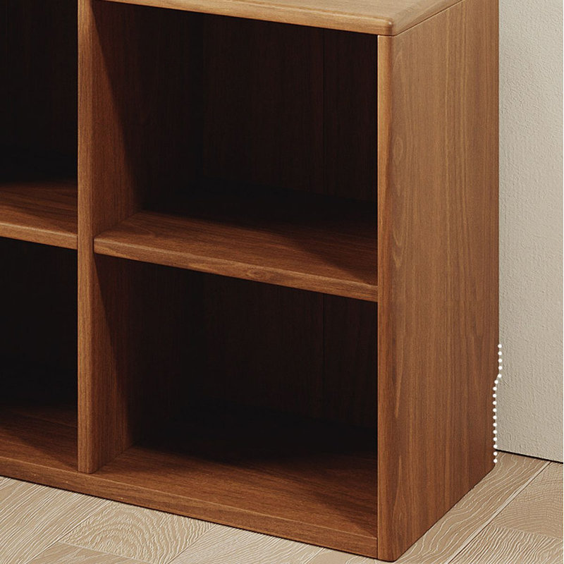 Bureau en bois massif en forme de L noyer clair, 29.53"H×86.61"L×21.65"W