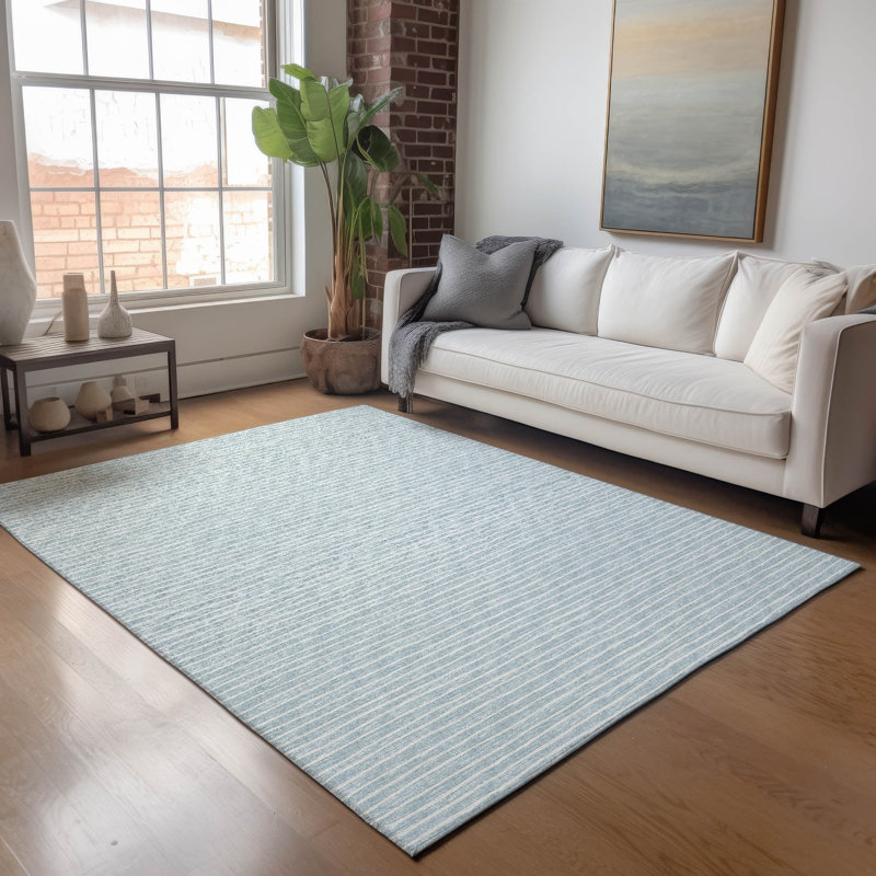 Premium Machine Washable Vaseem AMF138 Sky Rug, Rectangle 10' x 14'