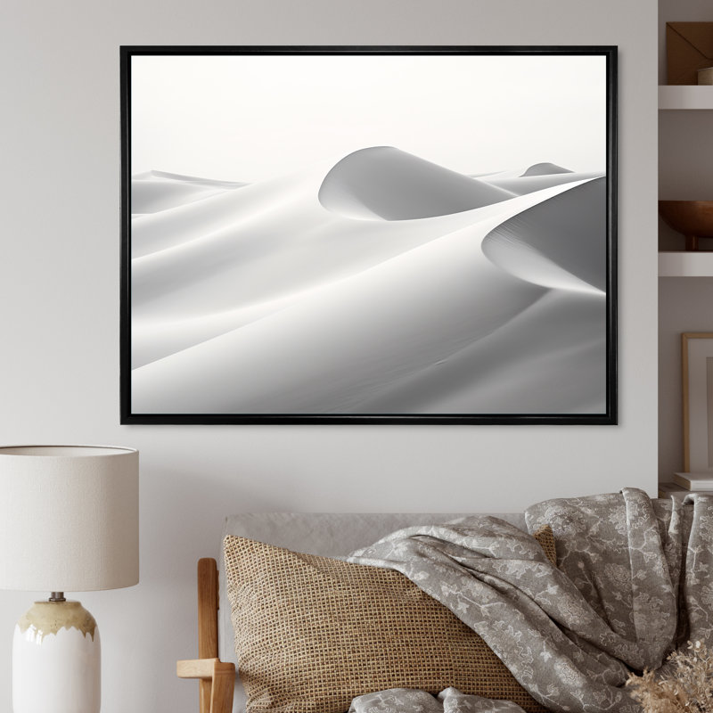 «Desert Sands Of Slumber Dreams V», reproduction sur toile, Cadre flottant noir, H 12 po x l 20 po x P 1 po