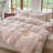 DONEUS Striped Duvet Cover Set 100% Washed Cotton Linen Like Soft Feelling Breathable Bedding-120141892-113054928