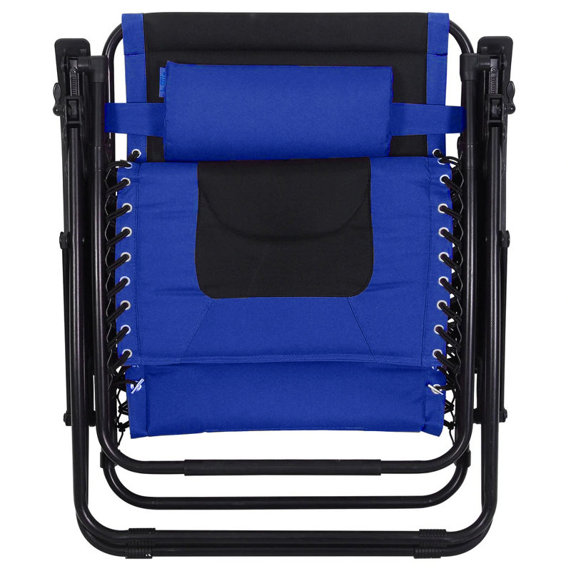 Fauteuil inclinable zéro gravité avec coussin Mcgaha, Bleu marine