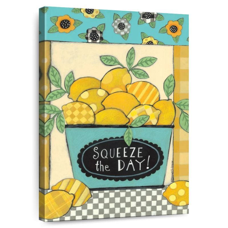 Yarlin Lemon Squeeze The Day, 24" H x 16" W