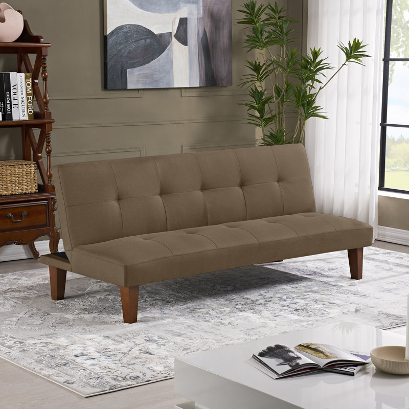 Canapé-lit Cherwell, Polyester brun