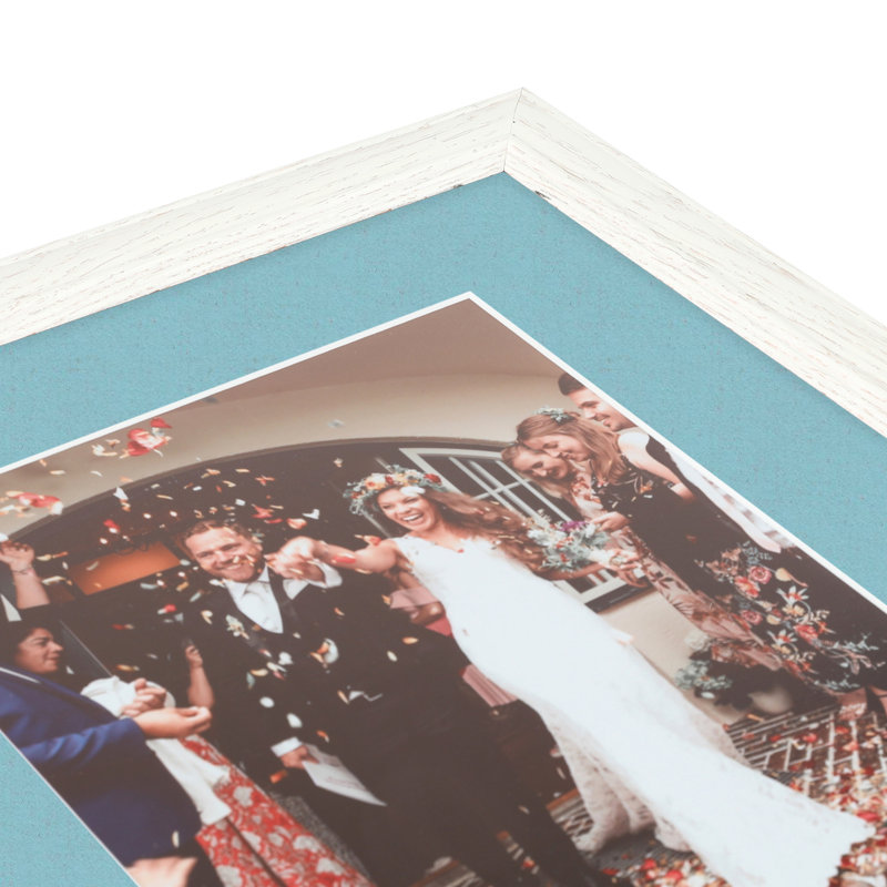 Cadre pour photo simple 12 po x 12 po, Bleu français