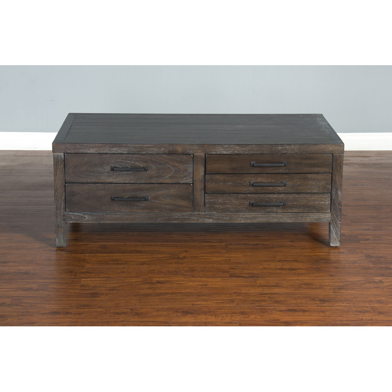 Portville Solid Wood Top Single Coffee Table