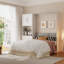Grand lit escamotable Murphy avec tablettes de rangement latérales, armoire de lit murale grand format moderne avec lattes de bois, cadre de lit plateforme pliable caché, peu encombrant, boîte à ressorts non requise-1260081247
