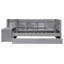 Lit de jour simple gris élégant avec tiroirs, tablettes et table d'appoint-658522552