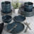 Gibson Soho Lounge Matte 18 Piece Dinnerware Set, Service for 6-2102372261