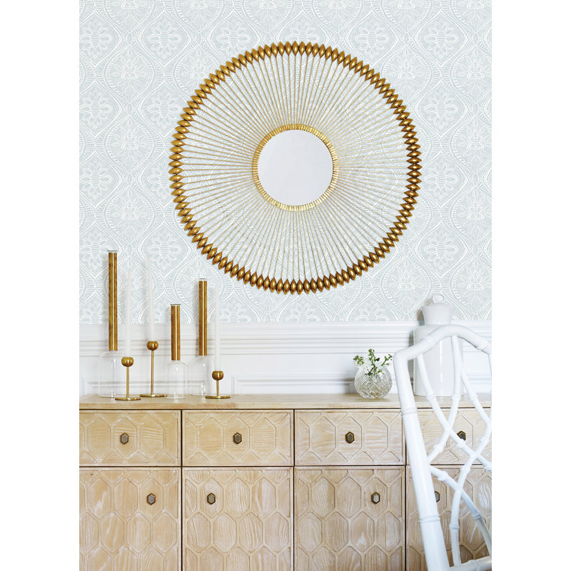Floral Wallpaper Double Roll, Blue