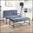 Industrial-Inspired Tufted Bench With Grey Velvet Upholstery And D20 Density Foam For Comfort And Style