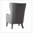 Grey Fabric Side Chair with 4 Legs
