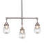 Barre d'éclairage 3 lumières Elwell avec verre de 5 po-32466336-32466337