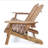 Outdoor Adirondack Loveseat – Acacia Wood, Slat-Back, Weather-Resistant