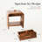 Modern Nightstand Set Of 2 Wooden Bedside Tables With Smooth Rounded Corner Design-223677343