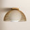 Poet Single Light Glass Flush Mount
