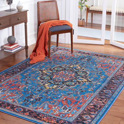 Tapis oriental bleu / rouge Chenoweth