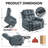 Extended Footrest Chenille Power Lift Chair Lay Flat Recliner with Massage and Heating, 350lbs, Hidden Storage -685169662