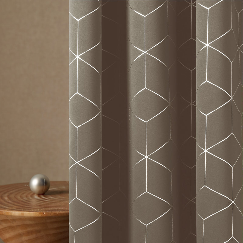 Bost Room Darkening Thermal Curtains, Taupe, Width 117 x Drop 229 cm