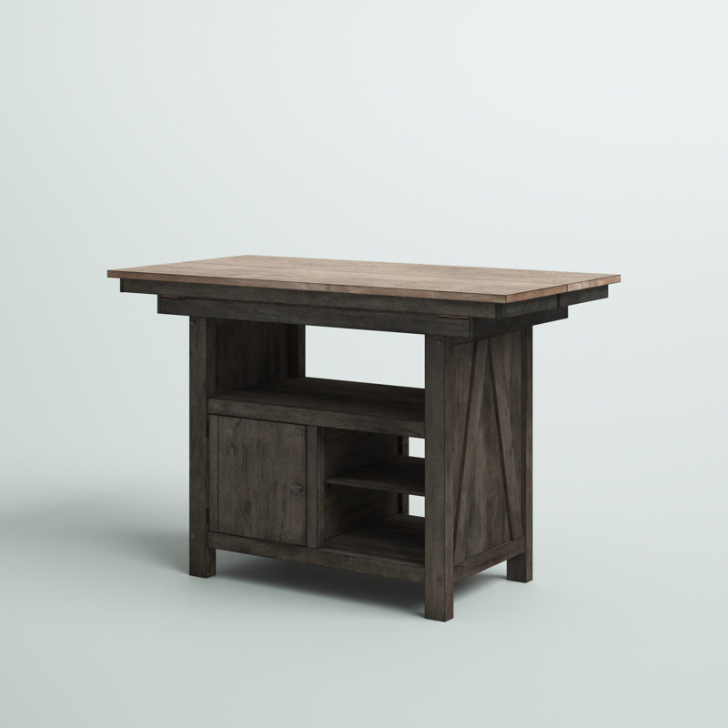 Amelya Wood Kitchen Island