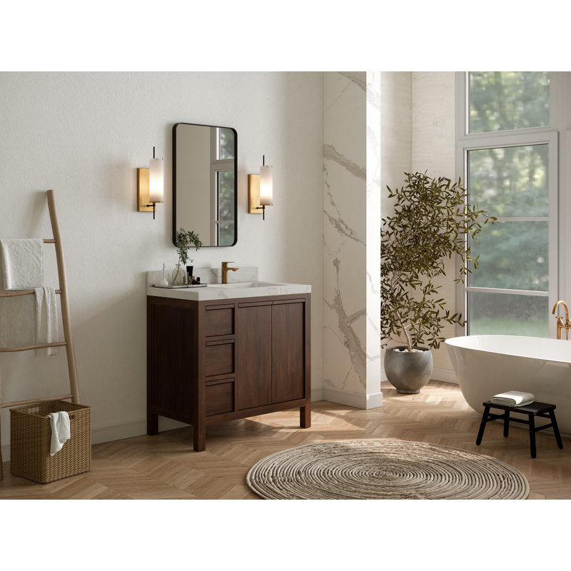 36'' Single Bathroom Vanity with Quartz Top