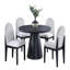 Table ronde en bois noir