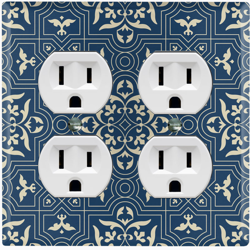 Patterned 2 - Gang Standard Wall Plate